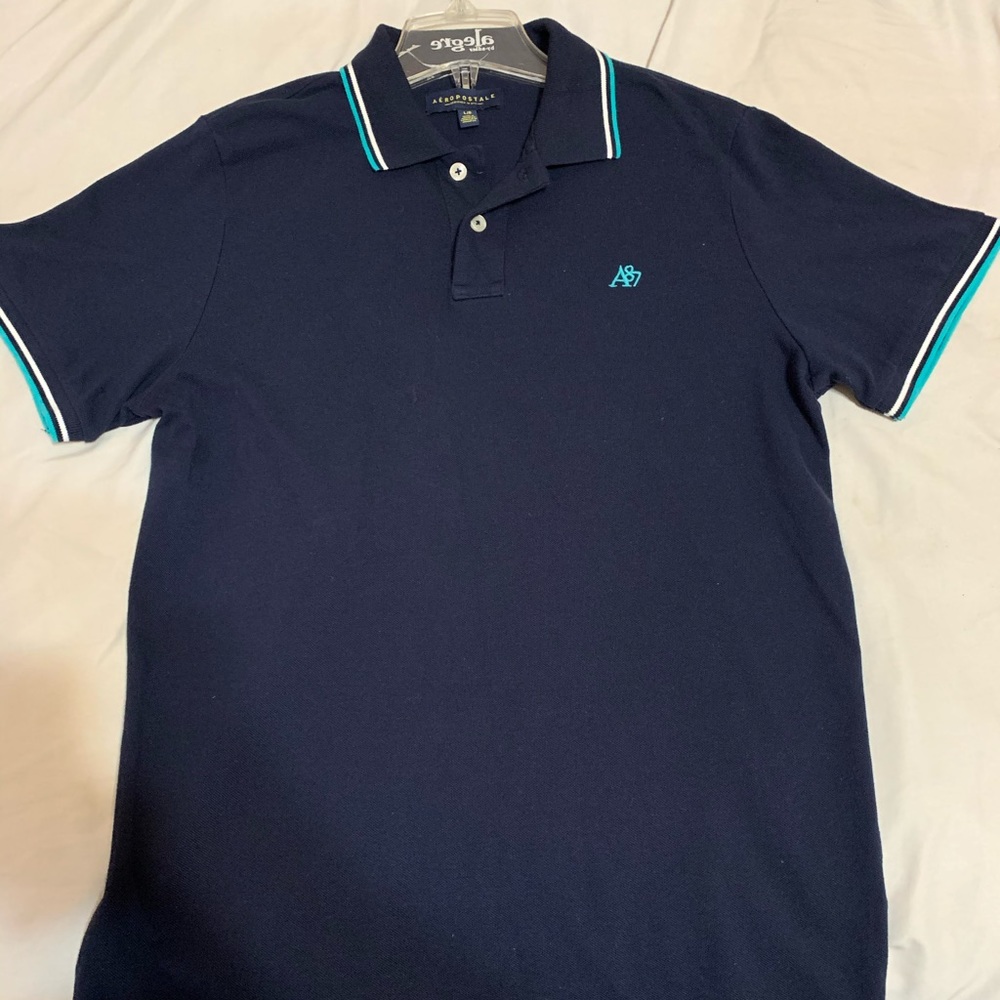 Aeropostale Blue Polo, Large